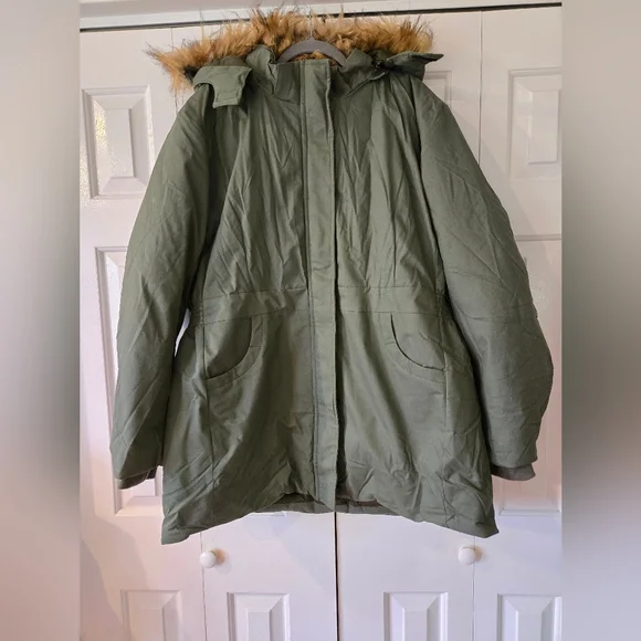 Wenven Ladies Winter Anorak Size XXL Green - Picture 6 of 7